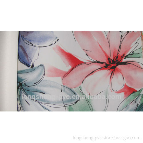 Flower PVC Printing Leather